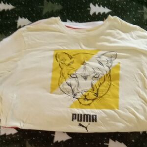 Puma Graphic Tee with Tiger Print